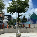 Praça do Bolão recebe nova iluminação em LED pelo Brota na Grota