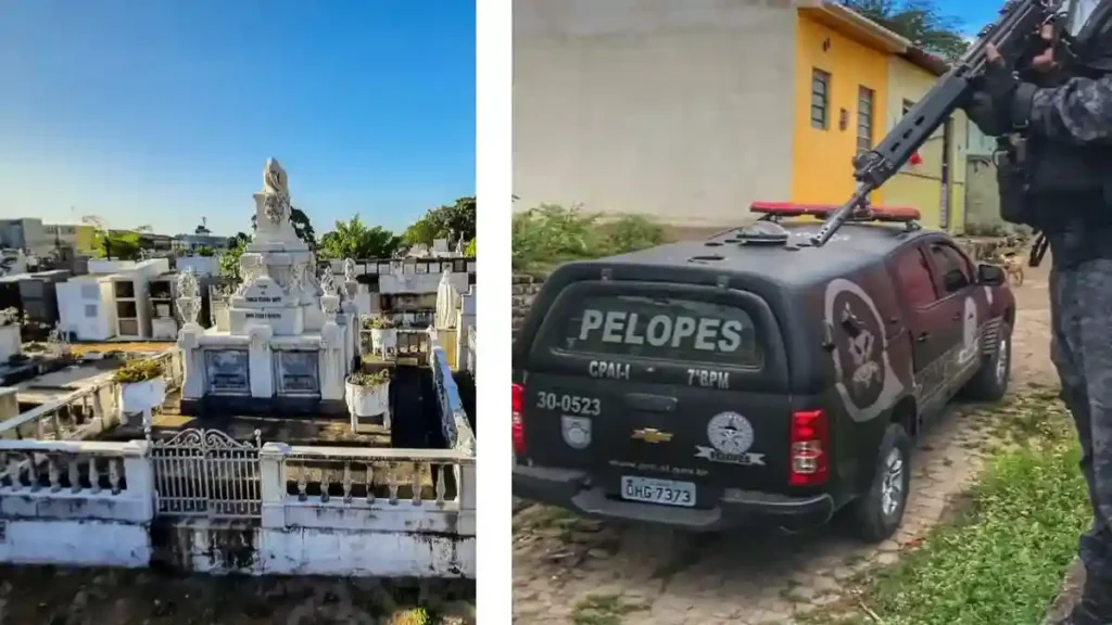 Homem é preso por tráfico de drogas dentro de cemitério em São José da Laje