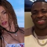 Virginia Fonseca e Vini Jr. curtem festa coladinhos em área discreta