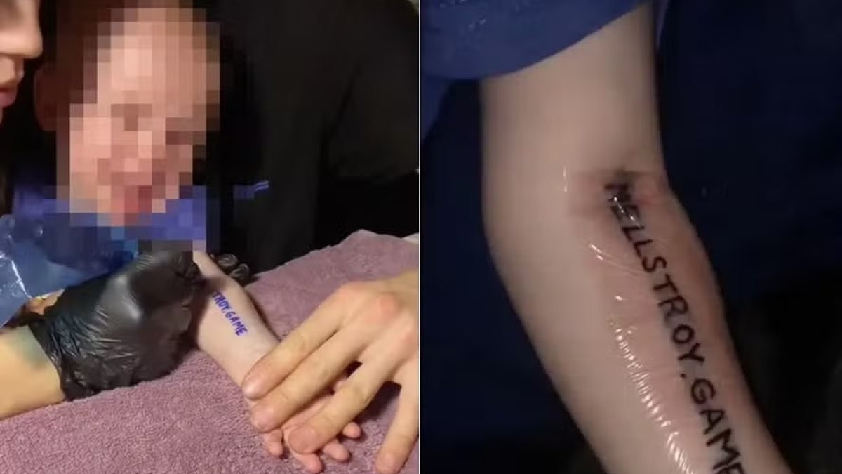 Pais ‘tatuam’ menino de 1 ano para vencer promoção de gamer