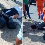 Acidente com carro, moto e bicicleta deixa dois feridos na BR-316, em Maceió