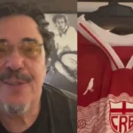 Casagrande recebe camisa do CRB e anuncia que se tornou sócio-torcedor do clube