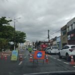 Interdição na Avenida da Paz causa congestionamento em Maceió