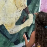 Yara Pão cria mural em homenagem a comerciante tradicional no Jacintinho