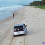 Motorista é multado em R$ 15 mil por dirigir na areia da Praia do Francês