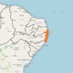 Alerta laranja de chuvas intensas atinge quatro cidades do Norte de Alagoas